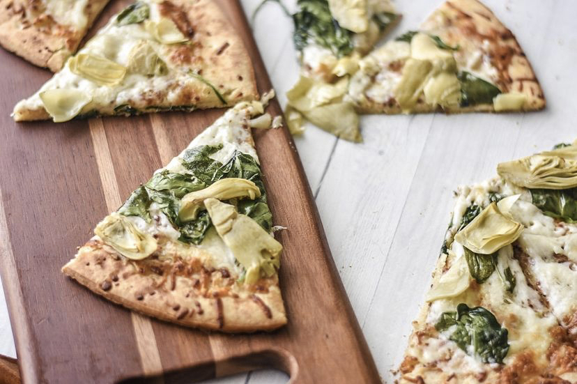 Spinach Artichoke Pizza